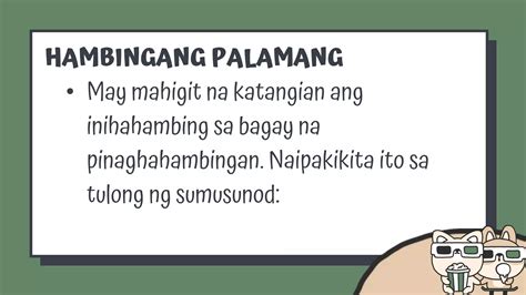 PAGHAHAMBING AT EUPEMISTIKONG PAHAYAG .
